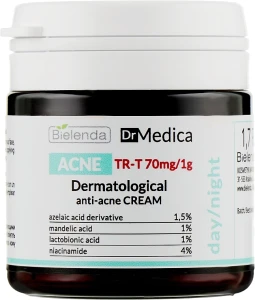 Дерматологічний антиакне крем - Bielenda Dr Medica Acne Dermatological Anti-Acne Cream, 50 мл