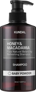 Шампунь для волосся - Kundal Honey & Macadamia Baby Powder Shampoo, 500 мл
