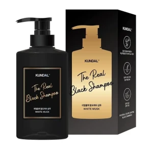 Тонуючий шампунь для брюнеток - Kundal The Real Color Coating Black Shampoo White Musk, 500 мл