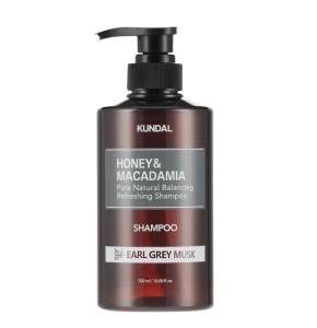 Шампунь відновлюючий "Ерл Грей Мускус" - Kundal Honey & Macadamia Nature Shampoo Earl Grey Musk, 500 мл