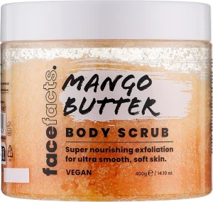 Скраб для тела "Манговое масло" - Face Facts Body Scrubs Mango Butter, 400г