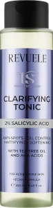 Очищающий тоник для лица с салициловой кислотой 2% - Revuele Target Solution Clarifying Tonic, 250 мл