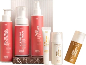 Marie Fresh Cosmetics Набір "Комплексний догляд за зрілою сухою та нормальною шкірою, з пінкою", 6 продуктів