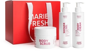 Marie Fresh Cosmetics Подарунковий набір Body Holiday Beauty Set (sh/gel/250ml + scr/300ml + b/cr/250ml)