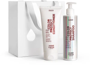 Marie Fresh Cosmetics Набір для догляду за волоссям на основі антиоксидантів, у білому пакеті Color Protect (shmp/250ml + cond/200ml)