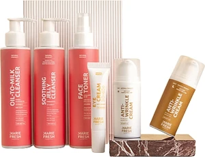 Marie Fresh Cosmetics Набор "Комплексный уход за зрелой сухой и нормальной кожей с гелем", 6 продуктов