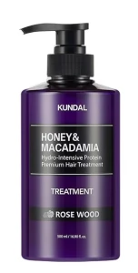 Шампунь "Трояндове дерево" - Kundal Honey & Macadamia Protein Hair Treatment Rose Wood, 500 мл
