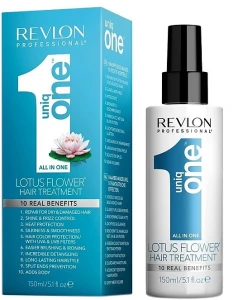 Несмываемая спрей-маска для волос с ароматом цветка лотоса - Revlon Uniq One Lotus Flower Hair Treatment, 150 мл