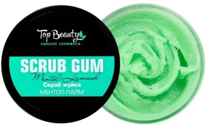 Скраб-жуйка для тіла "Ментол-Лайм" - Top Beauty Scrub Gum, 250 мл