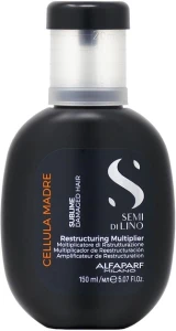 Концентрат для рекнструкции волос - Alfaparf Milano Semi Di Lino Sublime Cellula Madre Restructuring Multiplier, 150 мл