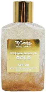 Олія суха парфумована сяюча - Top Beauty Pefumed Shimer Oil Gold SPF 20, 100 мл