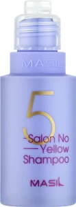 Тонуючий шампунь проти жовтизни освітленого волосся - Masil 5 Salon No Yellow Shampoo, 50 мл