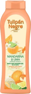Гель для душа "Мандарин и Лайм" - Tulipan Negro Mandarin & Lime Shower Gel, 650 мл