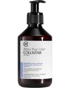 Шампунь для об'єму волосся - Collistar Attivi Puri Collagen Shampoo, 250 мл