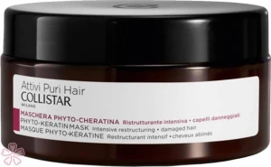Маска для восстановления волос - Collistar Attivi Puri Phyto-Keratin Restructuring Mask, 200 мл