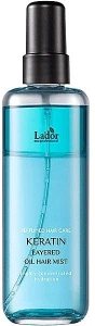 Двофазний кератиновий міст для волосся з комплексом олій - La'dor Keratin Layered Oil Mist, 130 мл