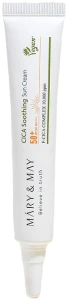 Лёгкий, успокаивающий солнцезащитный крем с центеллой - Mary & May CICA Soothing Sun Cream SPF 50+ PA++++, 12 мл