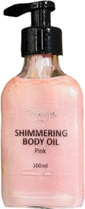 Олія для тіла мерехтливе з дозатором - Top Beauty Shimmering Body Oil Pink, 100 мл