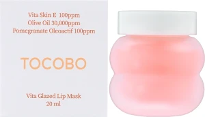 Маска для губ - TOCOBO Vita Glazed Lip Mask, 20 мл