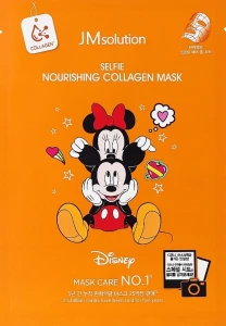 Тканинна маска для обличчя з колагеном для пружності шкіри - JMsolution Disney Collection Selfie Nourishing Collagen Mask, 30 мл