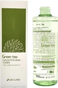 Тонер для лица с экстрактом зеленого чая - 3W Clinic Green Tea Natural Time Sleep Toner, 300 мл