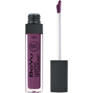 Матовий блиск для губ - BeYu Cashmere Lip Color Matt, 193 - Very Berry