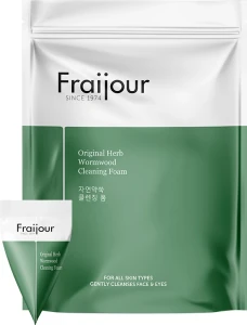 Пінка для вмивання для чутливої шкіри з екстрактом полину - Fraijour Original Herb Wormwood Cleansing Foam, 20x5 мл