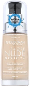 24Ore Nude Perfect Aqua System Foundation SPF20 Тональная основа - Deborah 24Ore Nude Perfect Aqua System Foundation SPF20, 00 - Ivory