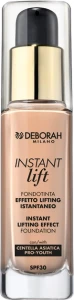 Тональная основа с лифтинг эффектом - Deborah Instant Lift Foundation SPF 30, 02 - Beige