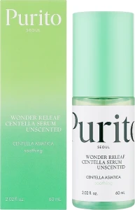 Зволожуюча сироватка для обличчя з азіатською центелою - PURITO Centella Unscented Serum, 60 мл