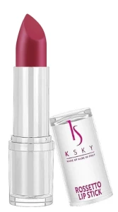 Помада для губ - KSKY Shiny Silver Rossetto Lipstick, 207 - Dark Rose