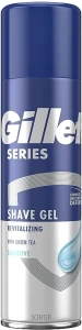 Гель для гоління ревіталізуючий із зеленим чаєм - Gillette Series Revitalizing Shave Gel With Green Tea, 200ml