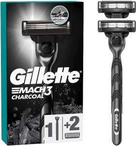 Станок для гоління з 2 змінними касетами - Gillette Mach3 Charcoal