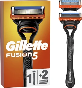 Бритва з 2 змінними касетами - Gillette Fusion, бритва + 2 змінних касети