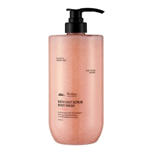 Гель для душу відлущуючий з сіллю НІЖНА ТРОЯНДА - BATHPA Bath Salt Scrub Body Wash Soft Rosy, 1000 мл