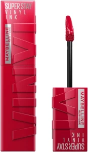 Стойкая жидкая помада для губ - Maybelline New York SuperStay Vinyl Ink Liquid Lipstick, 50 - Wicked