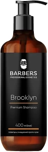 Шампунь для чоловіків проти лупи - Barbers Brooklyn Premium Shampoo, 400 мл