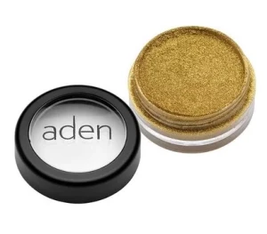 Тіні для повік - Aden Cosmetics Loose Powder Eyeshadow Pigment Powder, 24 - Metal Gold