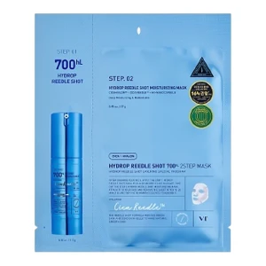 Тканинна маска двоетапна для обличчя зі спікулами - VT Cosmetics HYDROP REEDLE SHOT 700hL 2-STEP MASK, 1 шт