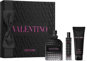 Набор парфюмированный для мужчин - Valentino Uomo Born In Roma, edt/100ml + edt/15ml + sh/gel/75ml