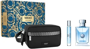 Парфюмированный набор для мужчин - Versace Pour Homme, edt/100ml + edt/10ml + косметичка