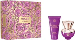 Набор парфюмированный для женщин - Versace Pour Femme Dylan Purple, парфюмированная вода 30ml + лосьон для тела 50ml