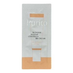 ВВ-крем с экстрактом центеллы - PURITO Seoul Wonder Releaf Centella BB Cream, №13 Neutral Ivory, 1 мл (пробник)