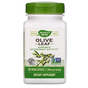 Харчова добавка в капсулах Оливкове листя - Nature's Way Olive Leaves, 1500 мг, 100 Капсул