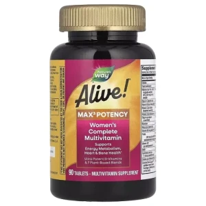 Мультивітаміни для жінок - Nature's Way Alive! Max3 Potency Women's Complete Multivitamin, 90 таблеток