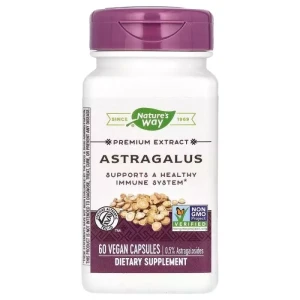 Астрагал премиум экстракт - Nature's Way Astragalus Premium Extract, 60 вегетарианских капсул