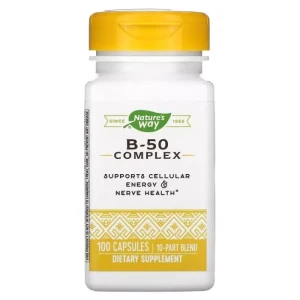 Комплекс витаминов группы B - Nature's Way B-50 Complex, 100 капсул