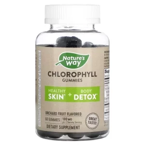 Хлорофилл со вкусом фруктов - Nature's Way Chlorophyll Gummies, 100 мг, 60 жевательных конфет