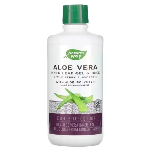 Алоэ вера гель и сок со вкусом лесной ягоды - Nature's Way Aloe Vera Leaf Gel & Juice Wild Berry Flavor, 1000 мл