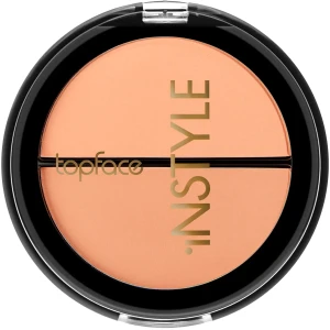 Матові рум'яна для обличчя - TopFace Instyle Twin Blush On, 001